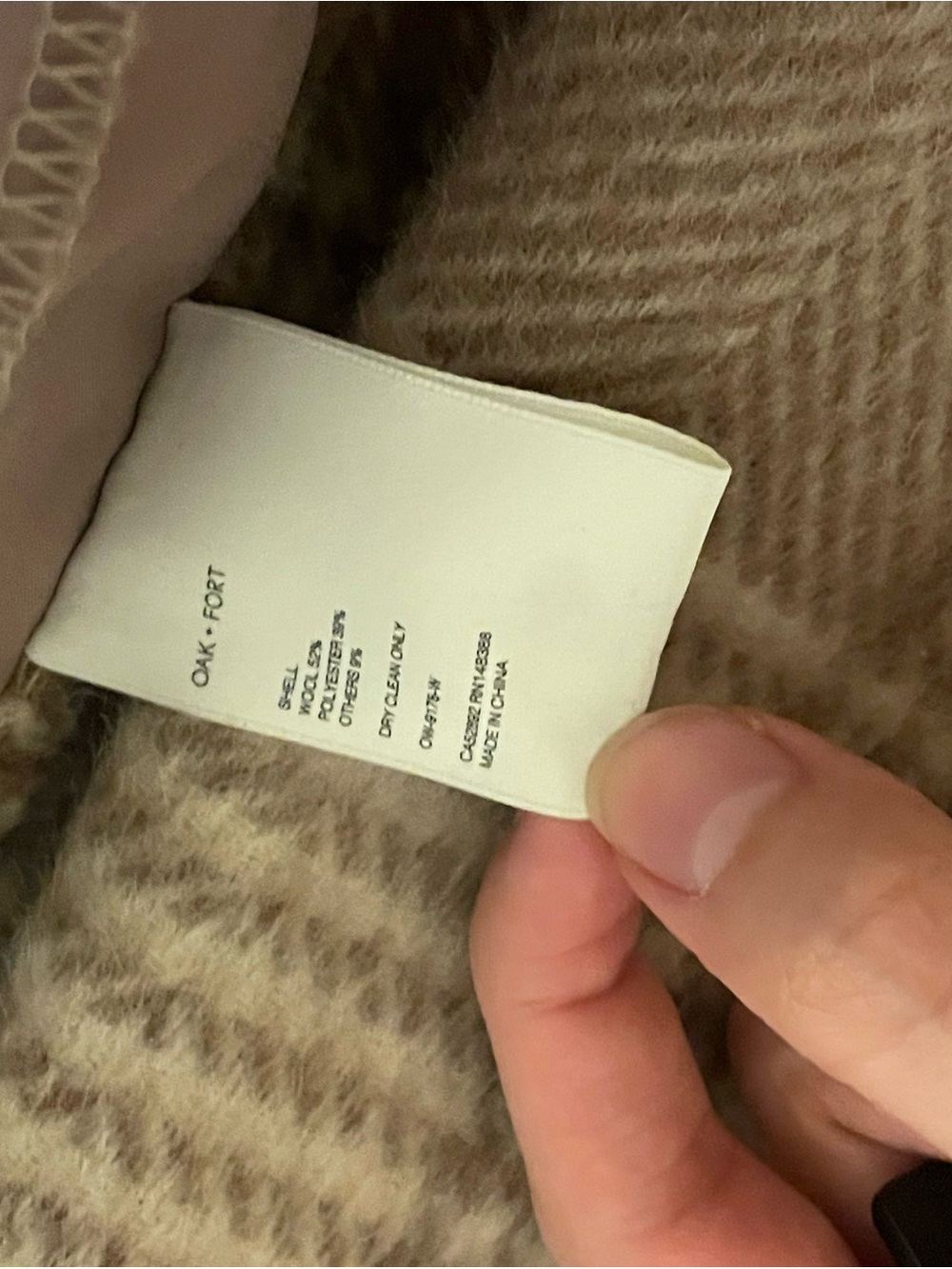 OAK + FORT Taupe Plaid Utility Shacket - Picture 7 of 14